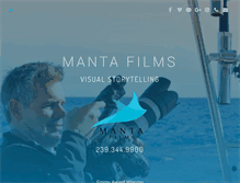 Tablet Screenshot of mantafilms.com